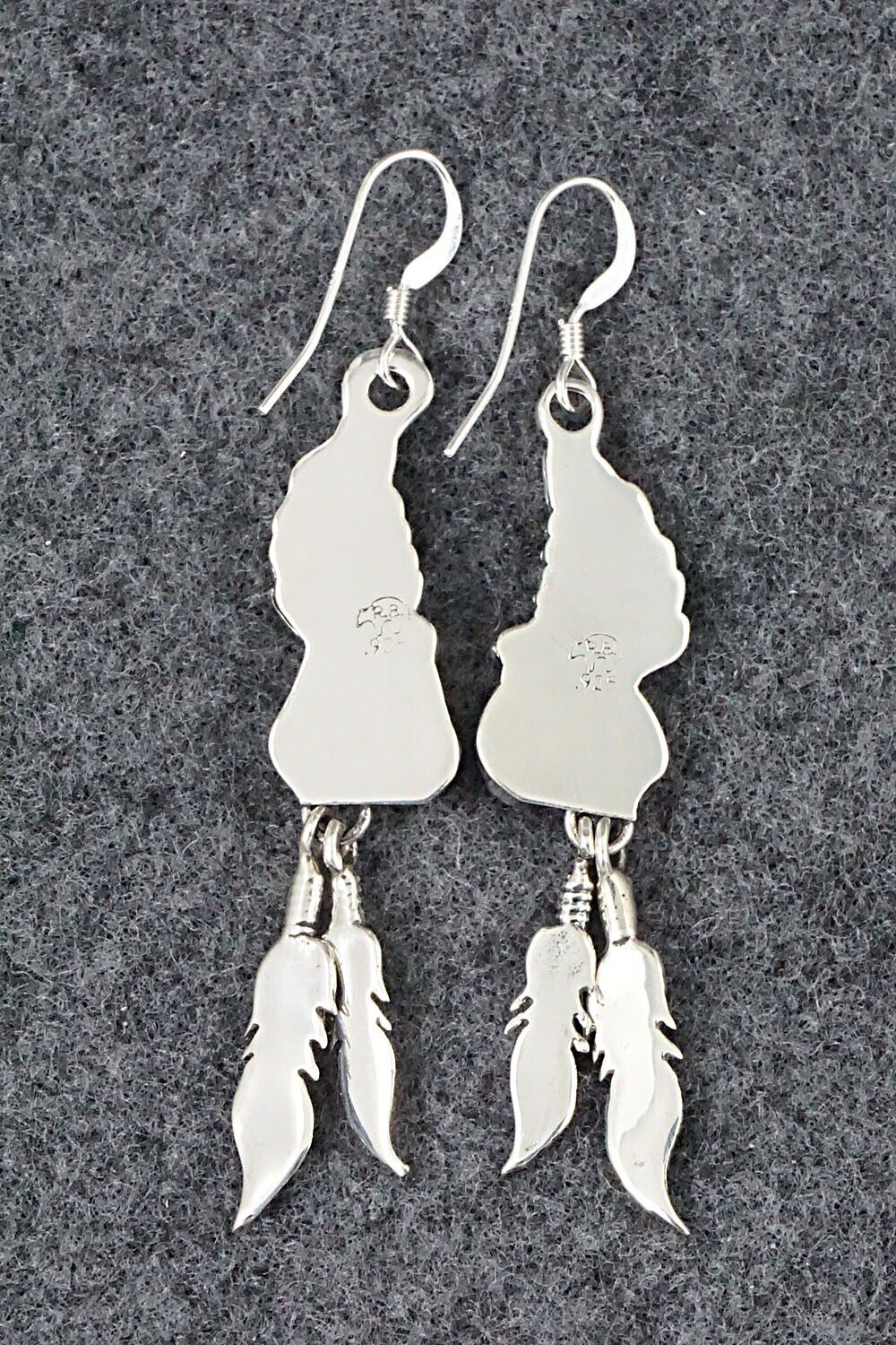 Turquoise & Sterling Silver Earrings - Etta Larry