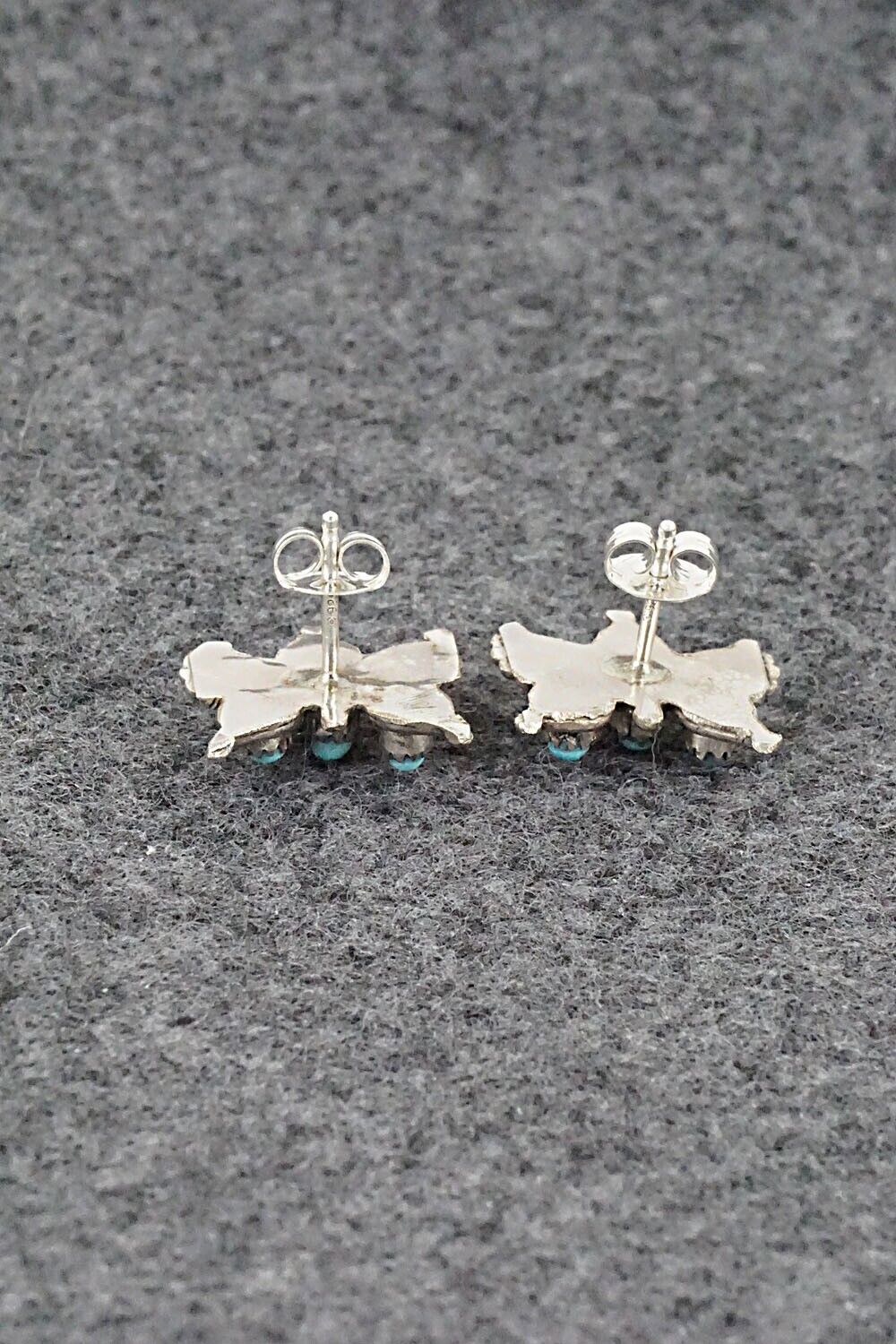 Turquoise & Sterling Silver Earrings - Wayne Johnson