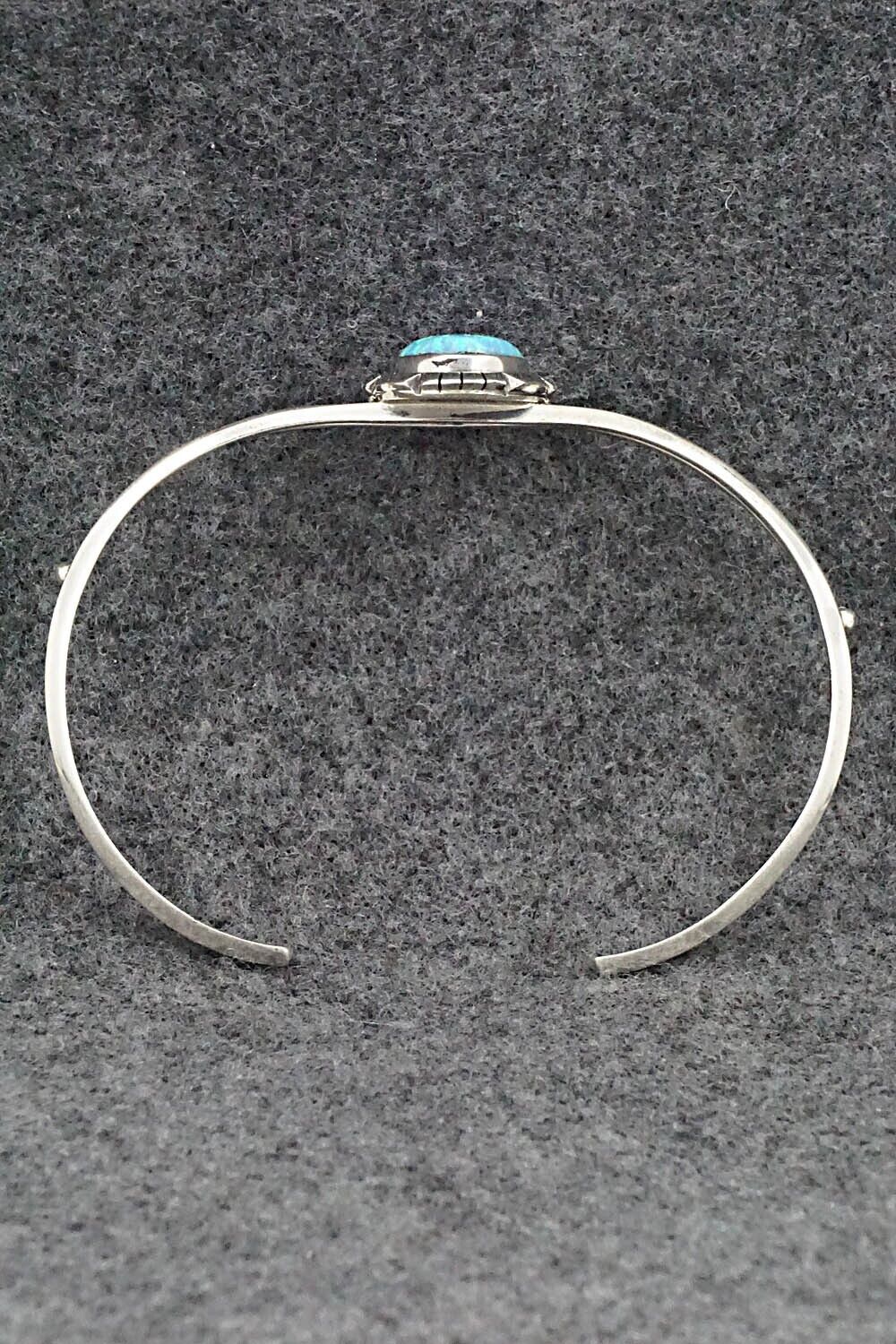 Opalite & Sterling Silver Bracelet - Amos Begay