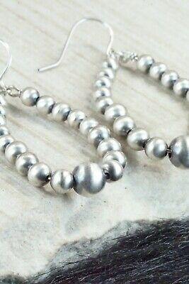 Sterling Silver Pearl Hoop Earrings - Jan Mariano - High Lonesome Trading