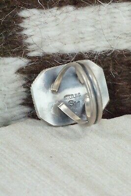 Spiny Oyster and Sterling Silver Ring - Selina Warner - Size 7.75