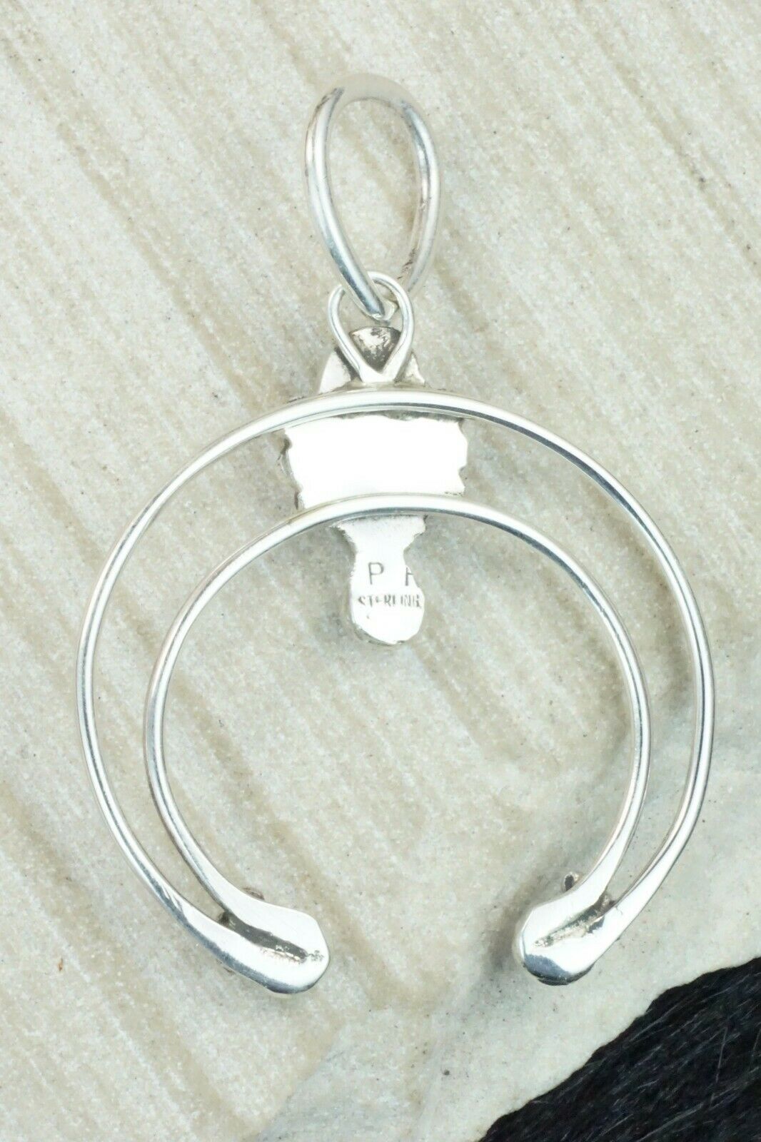 Turquoise & Sterling Silver Pendant - Priscilla Reeder