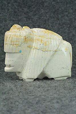 Buffalo Zuni Fetish Carving - Gilbert Lonjose