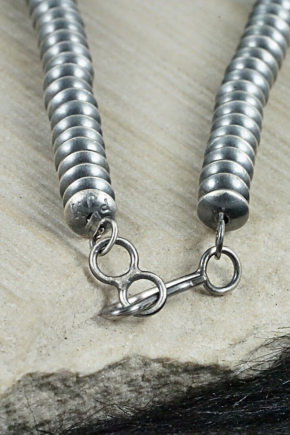 Navajo Pearl Sterling Silver Necklace Set - Preston Haley