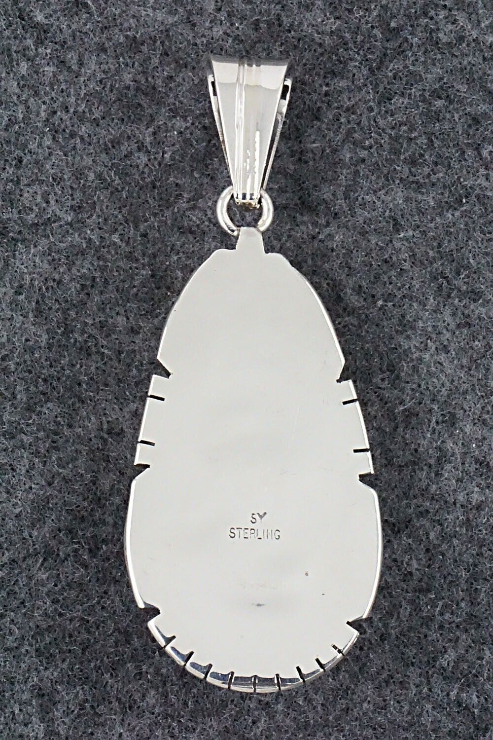 Turquoise & Sterling Silver Pendant - Samuel Yellowhair