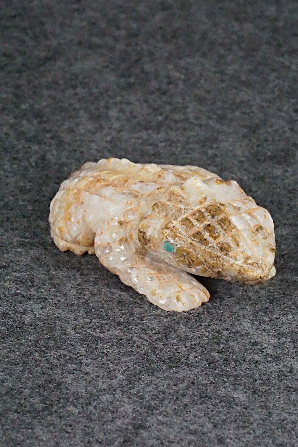 Horned Toad Zuni Fetish Carving - Jonas Hustito