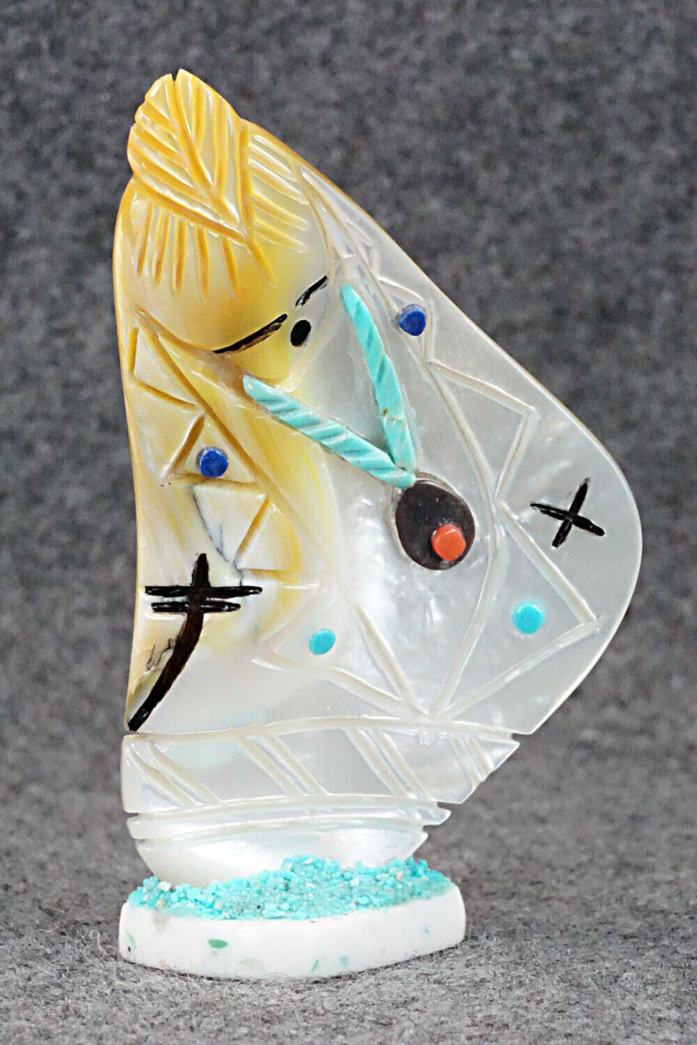 Corn Maiden Zuni Fetish Carving - Vickie Quandelacy
