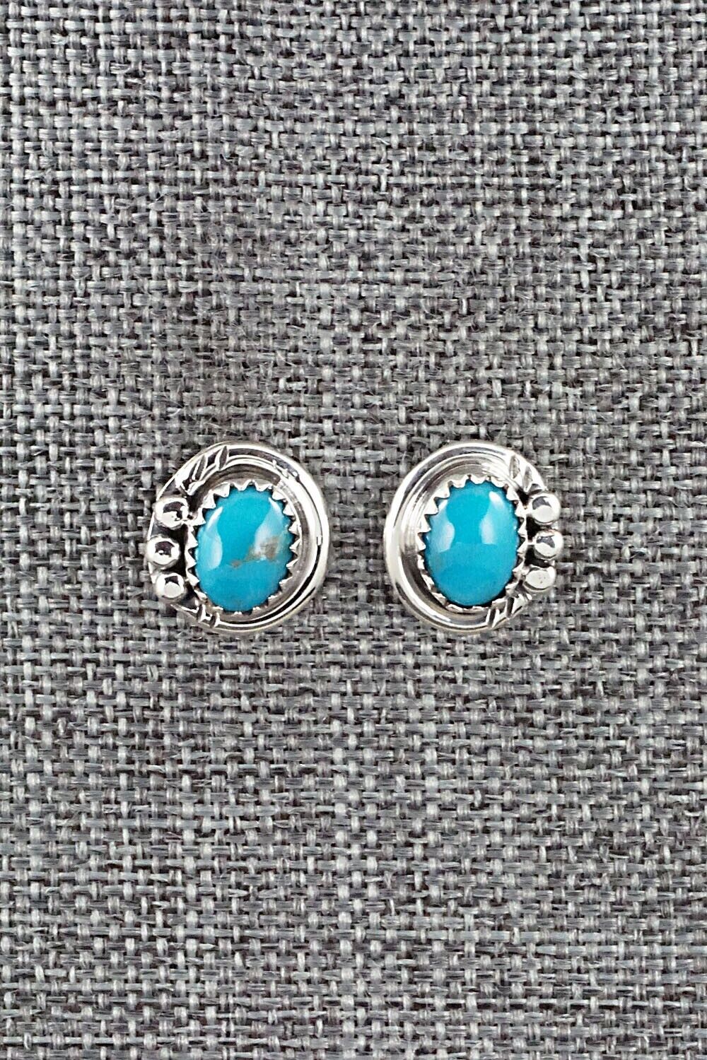 Turquoise & Sterling Silver Earrings - Rita Largo