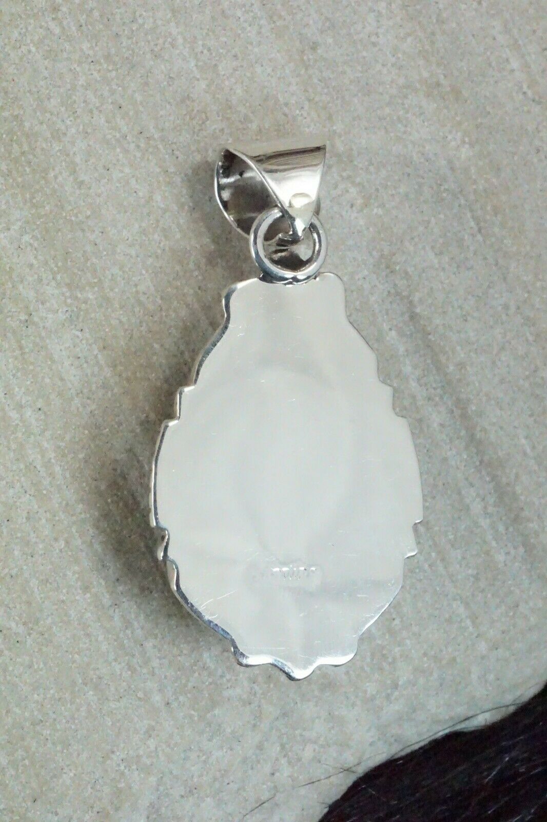 Turquoise & Sterling Silver Pendant - Samuel Yellowhair