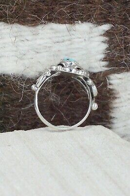 Turquoise & Sterling Silver Ring - Maritta Martinez - Size 7