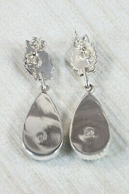Navajo Turquoise and Sterling Silver Earrings - Annie Spencer - High Lonesome Trading