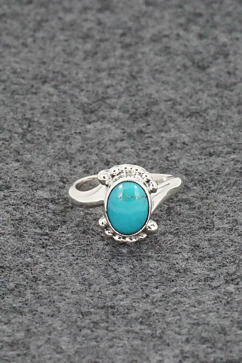Turquoise & Sterling Silver Ring - William Begay - Size 5.25