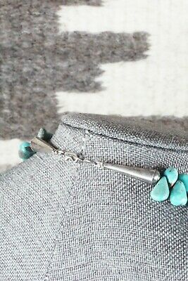 Turquoise & Sterling Silver Necklace - Native American