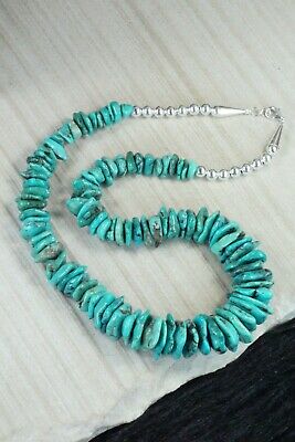 Turquoise & Sterling Silver Necklace - Navajo