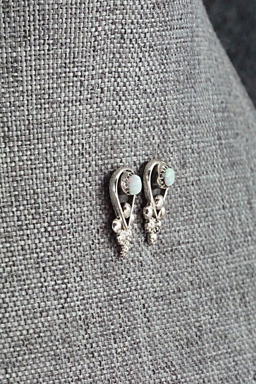 Opalite & Sterling Silver Earrings - Verdie Booqua