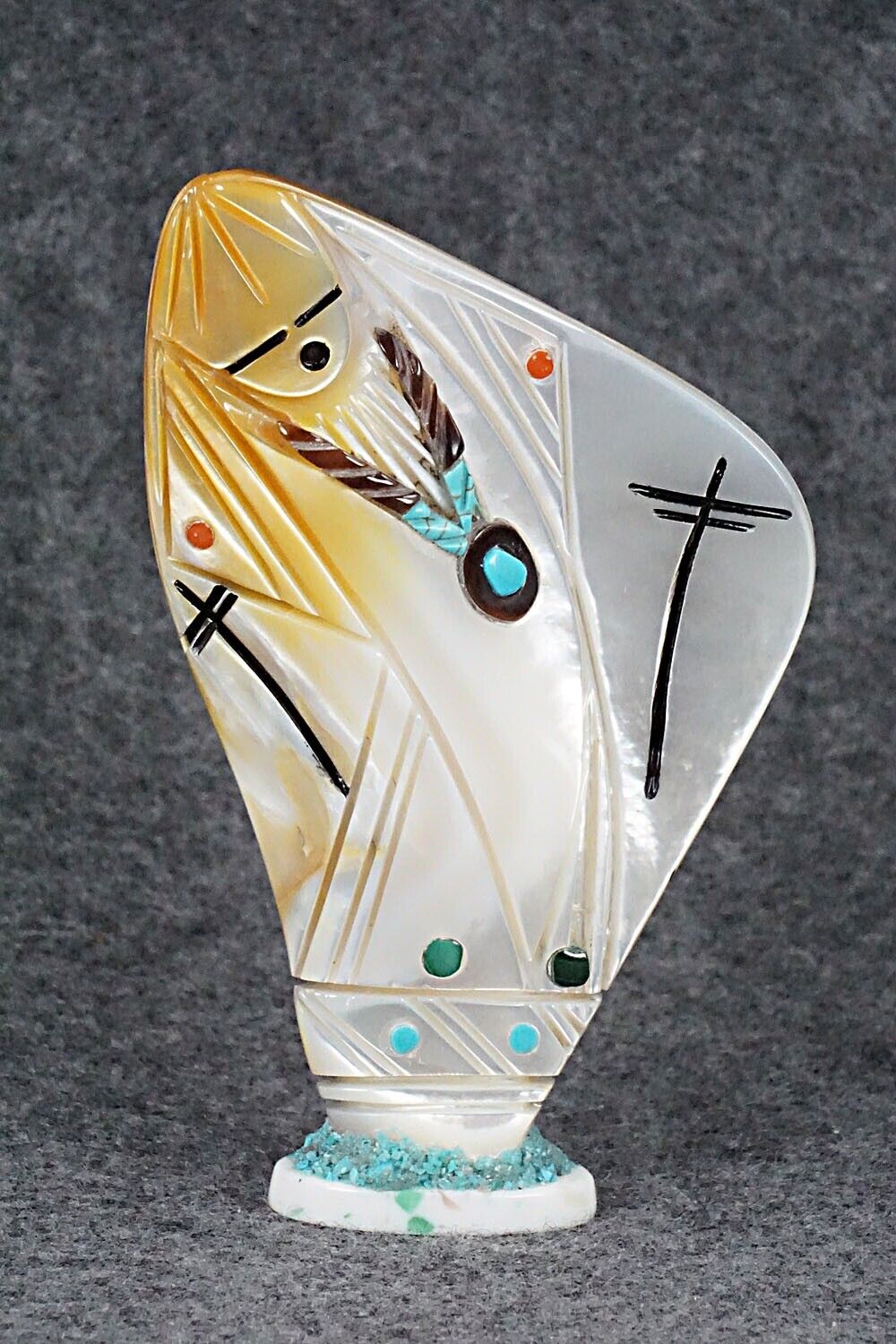 Corn Maiden Zuni Fetish Carving - Vickie Quandelacy