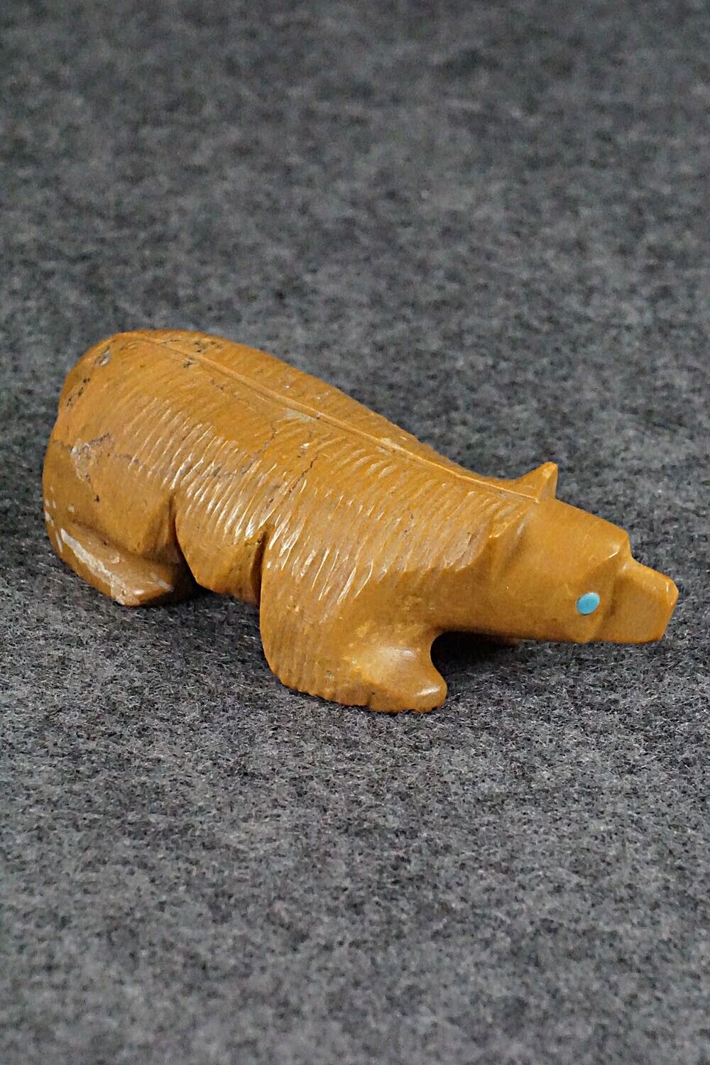 Badger Zuni Fetish Carving - Ronnie Lunasee