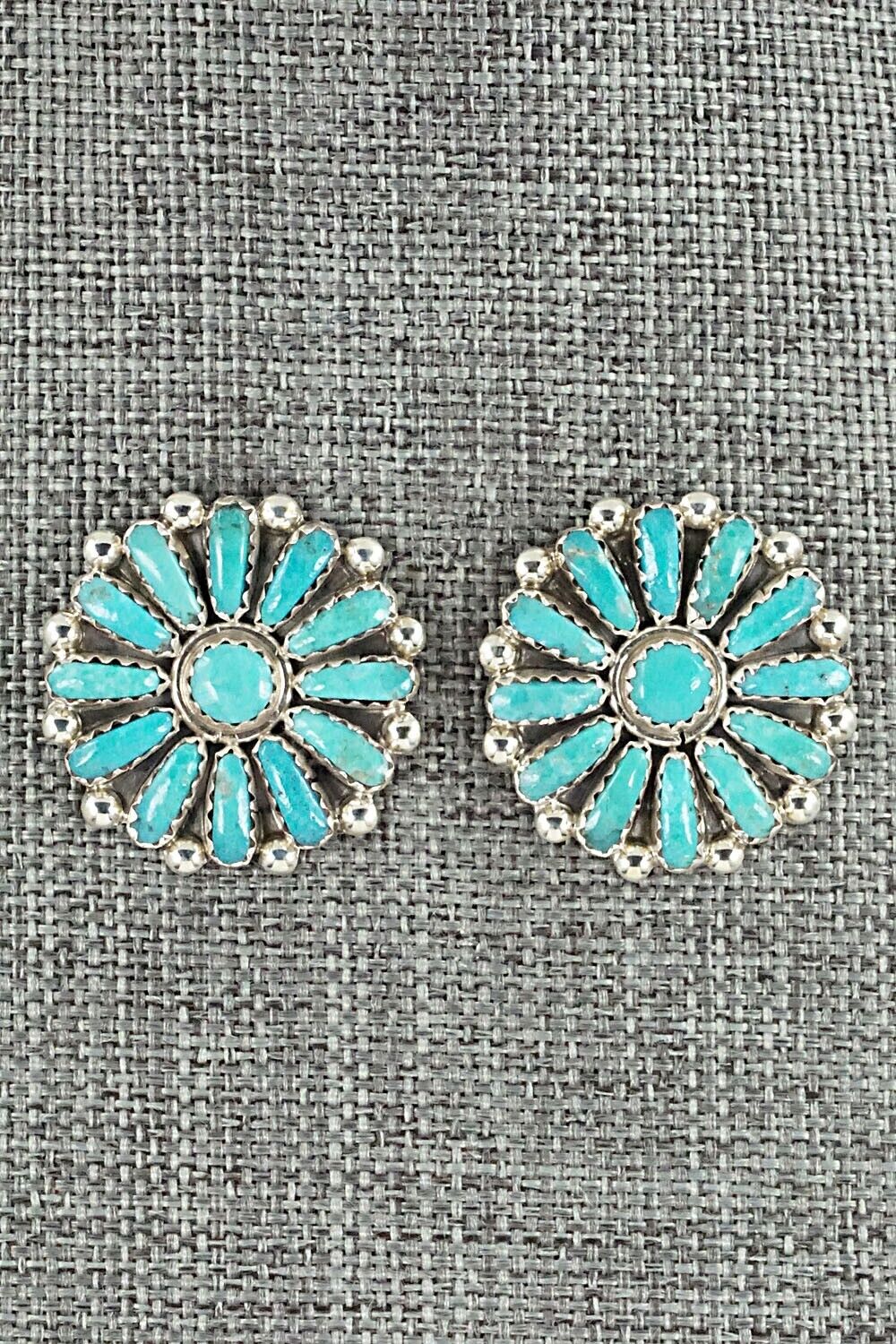 Turquoise & Sterling Silver Earrings - Philena Byjoe