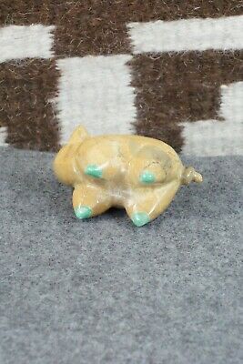 Pig Zuni Fetish Carving - Enrike Leekya