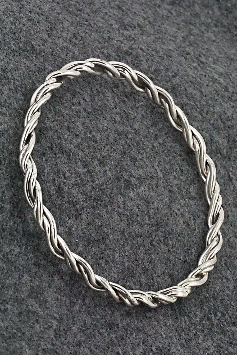 Sterling Silver Bangle Bracelet - Elaine Tahe