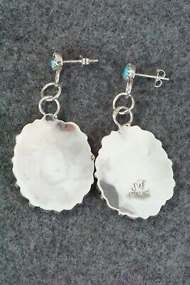 Turquoise & Sterling Silver Earrings - Justina Wilson
