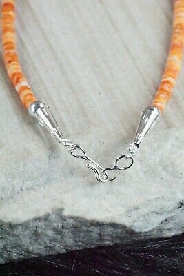 Spiny Oyster & Sterling Silver Necklace - Louise Joe