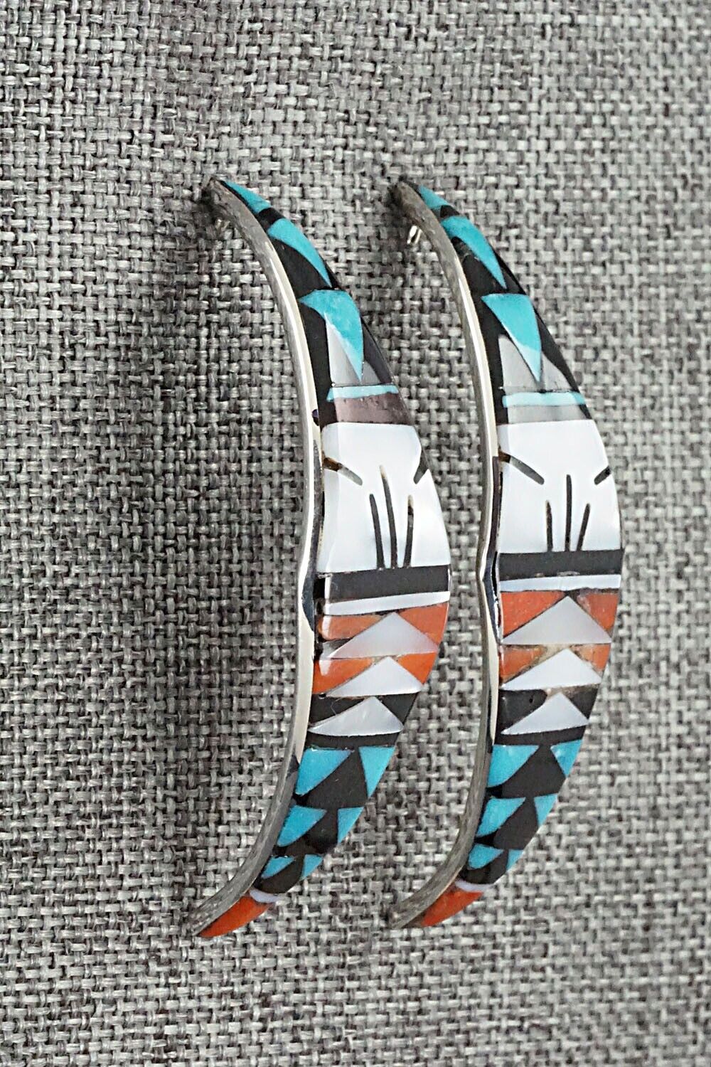 Multi Stone & Sterling Silver Earrings - Leif Esalio