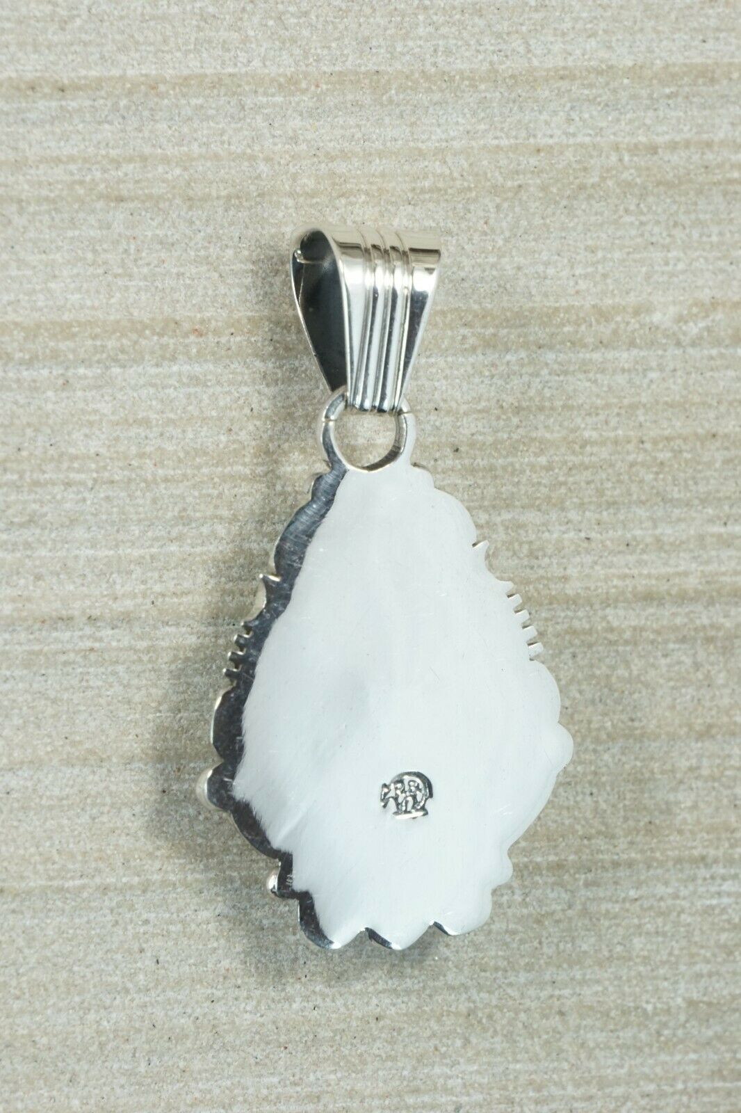 Navajo Turquoise and Sterling Silver Pendant - Bobby Platero