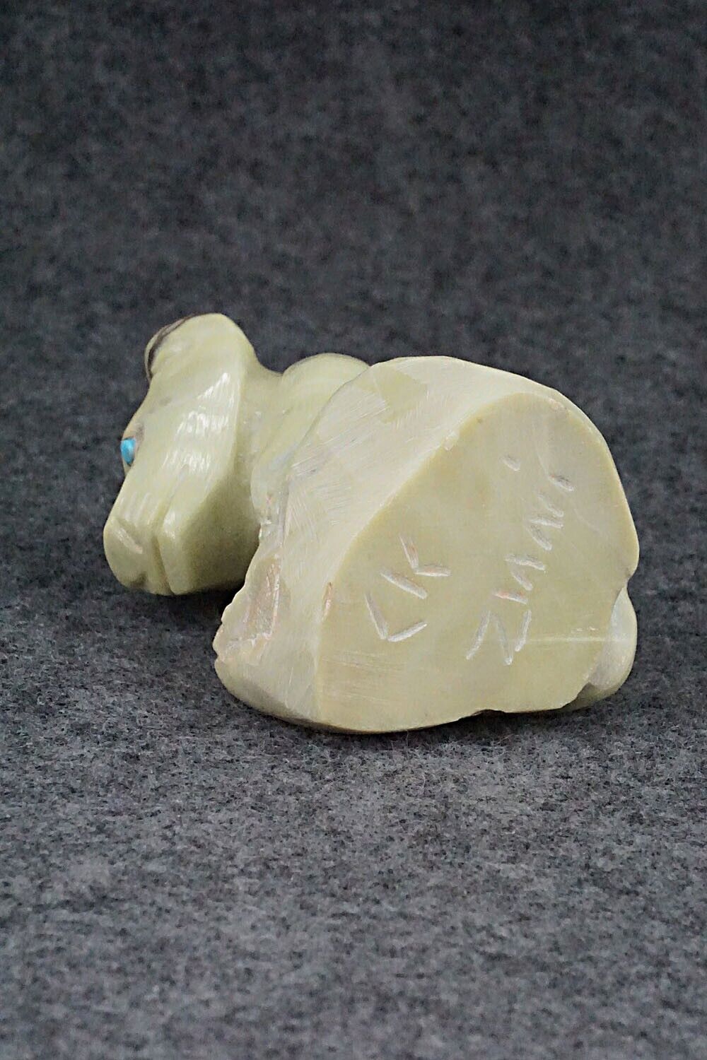 Mountain Lion Cub Zuni Fetish Carving - Carlton Kaamasee