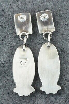 Turquoise & Sterling Silver Earrings - Selina Warner