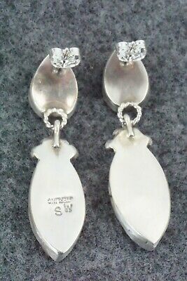 Spiny Oyster and Sterling Silver Earrings - Selina Warner