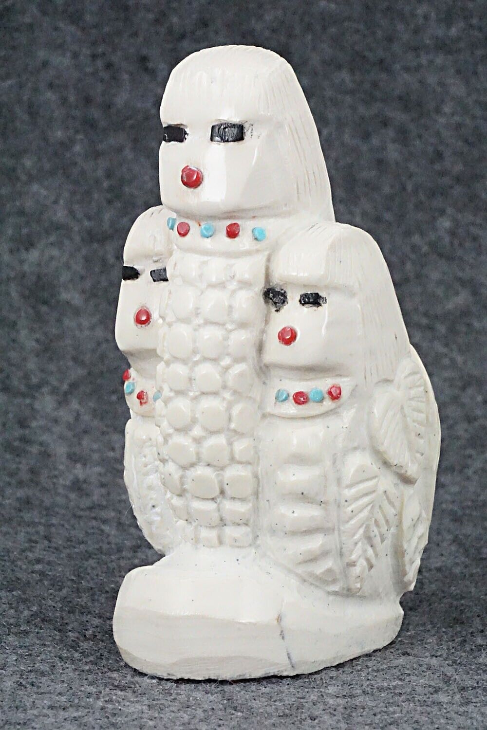 Corn Maiden Zuni Fetish Carving - Colton Kaamasee