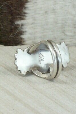 Spiny Oyster & Sterling Silver Ring - Selina Warner - Size 7.5