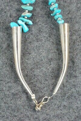 Turquoise & Sterling Silver Necklace and Earrings - Victoria Calladitto