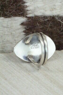 Spiny Oyster and Sterling Silver Ring - Selina Warner - Size 6.25