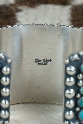 Navajo Turquoise and Sterling Silver Bracelet - Tom Lewis