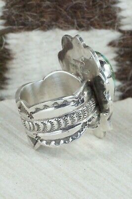Turquoise and Sterling Silver Ring - Leonard Maloney - Size 10.5