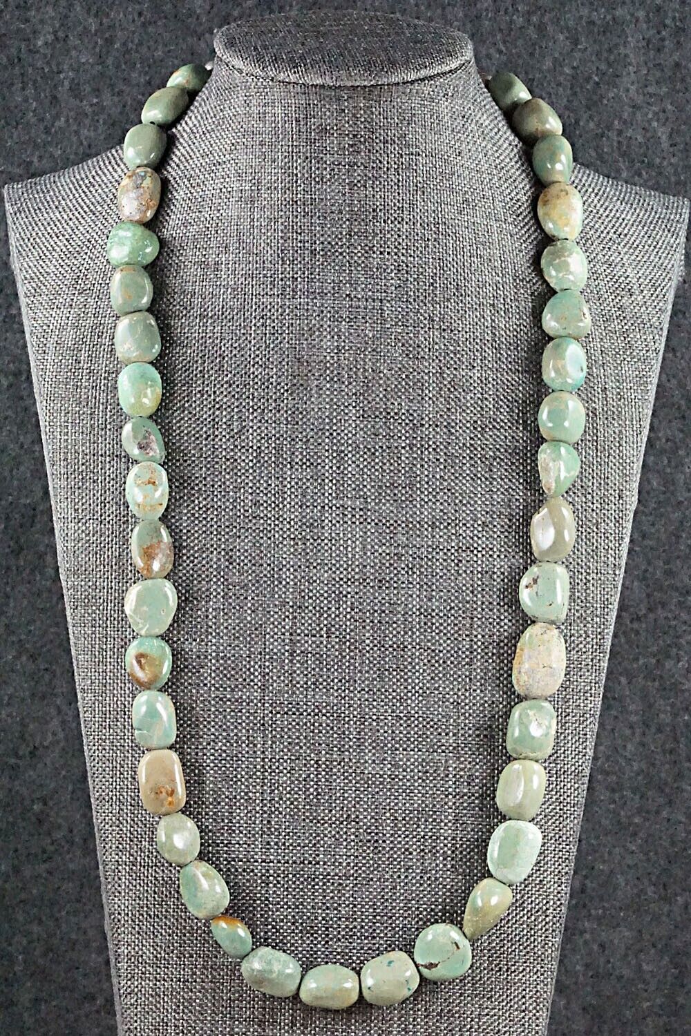 Turquoise and Sterling Silver Necklace - Louise Joe