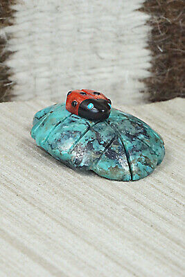 Ladybug Zuni Fetish Carving - Reynold Lunasee