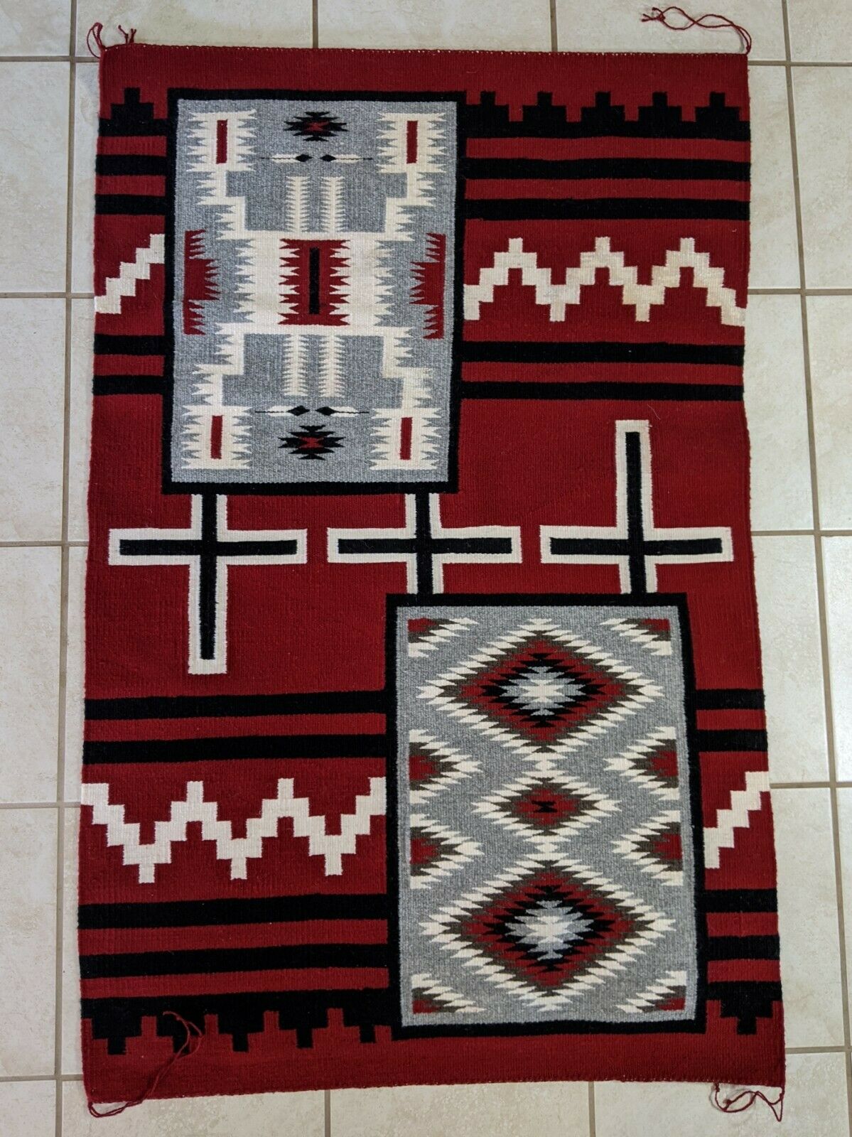 Navajo Handwoven Rug - 48.5in x 32in - Rena Klah