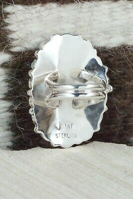 Turquoise and Sterling Silver Ring - Justina Wilson - Size 6