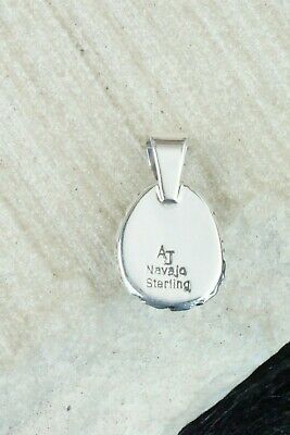 White Buffalo & Sterling Silver Pendant - Alvin Joe