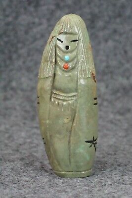 Corn Maiden Zuni Fetish Carving - Sandra Quandelacy