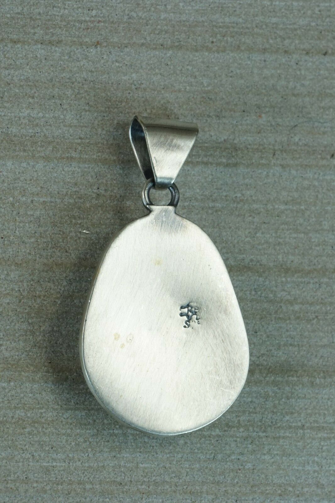 Navajo Turquoise and Sterling Silver Pendant - Sharon McCarthy