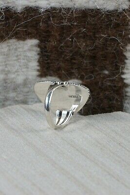 Navajo Turquoise and Sterling Silver Ring - Tom Dinetso - Size 5.75