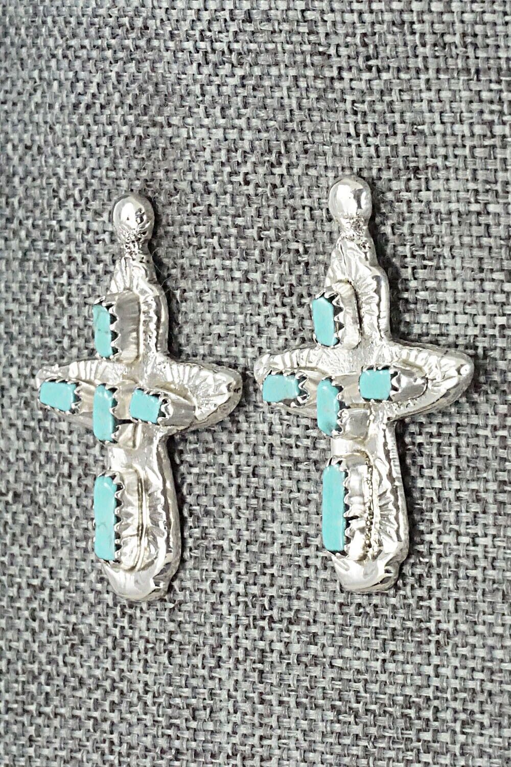 Turquoise & Sterling Silver Earrings - Verona Quam