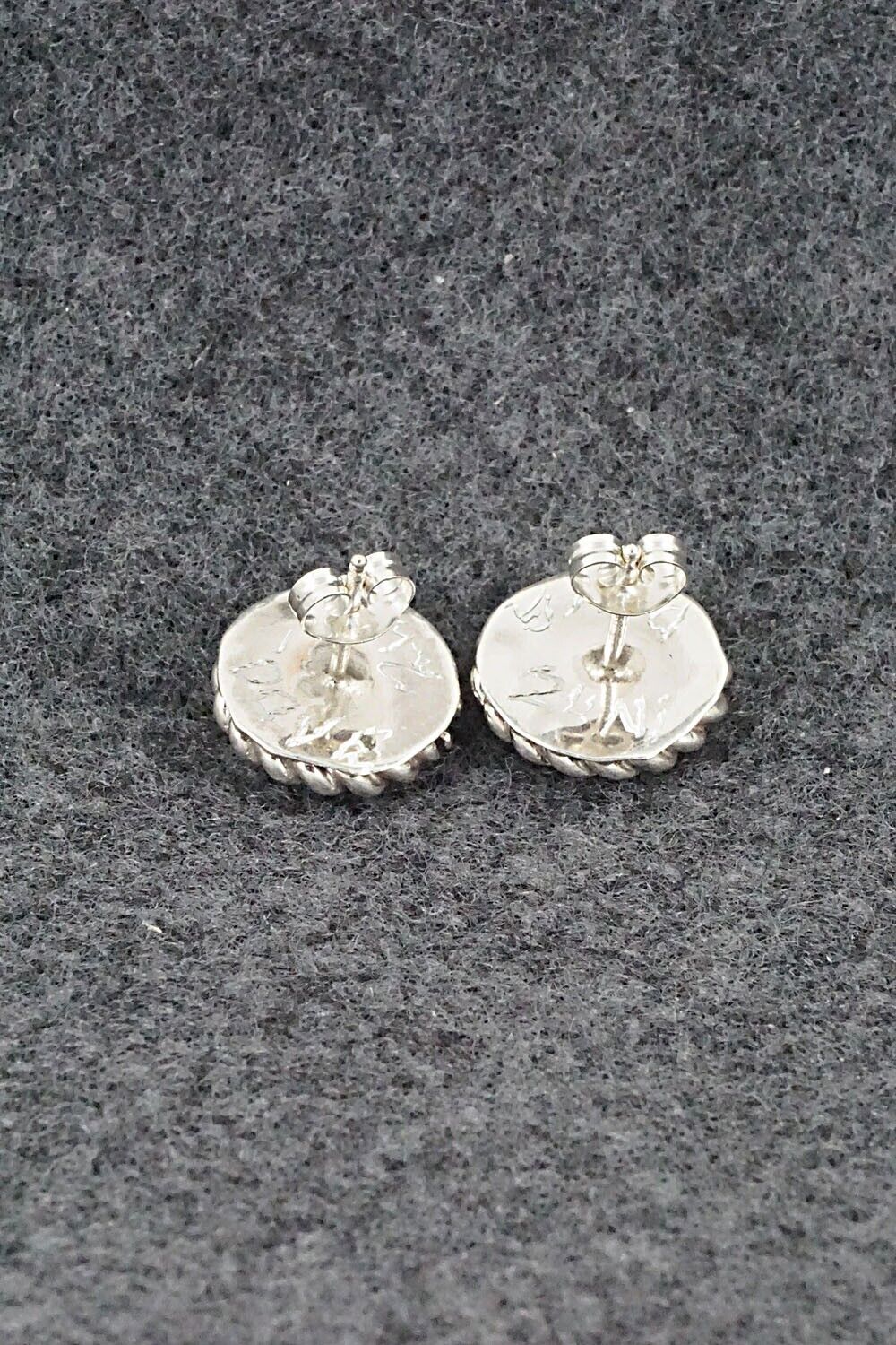 Multi Stone Inlay & Sterling Silver Earrings - Dave Lalio