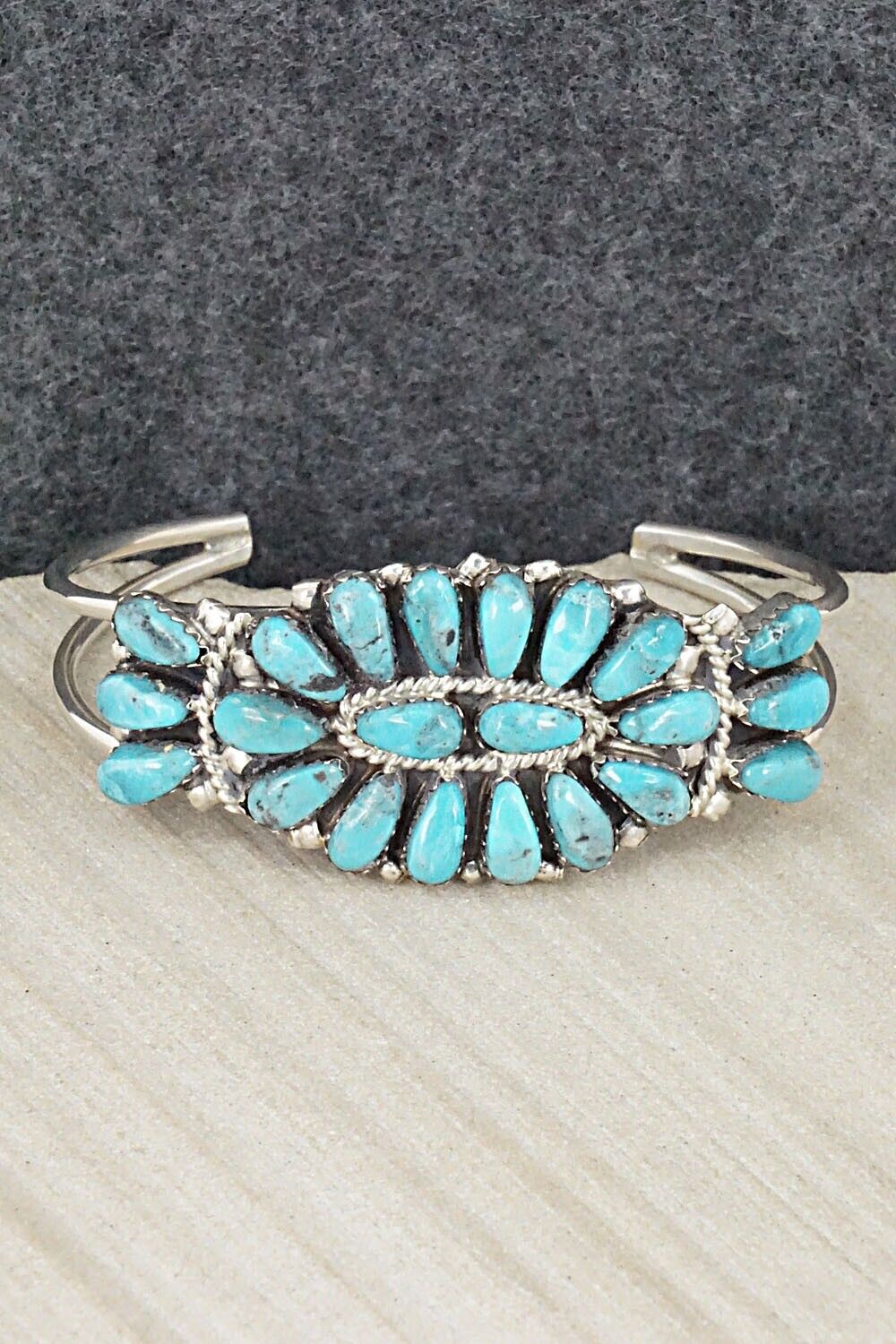 Turquoise & Sterling Silver Bracelet - Jesse Williams