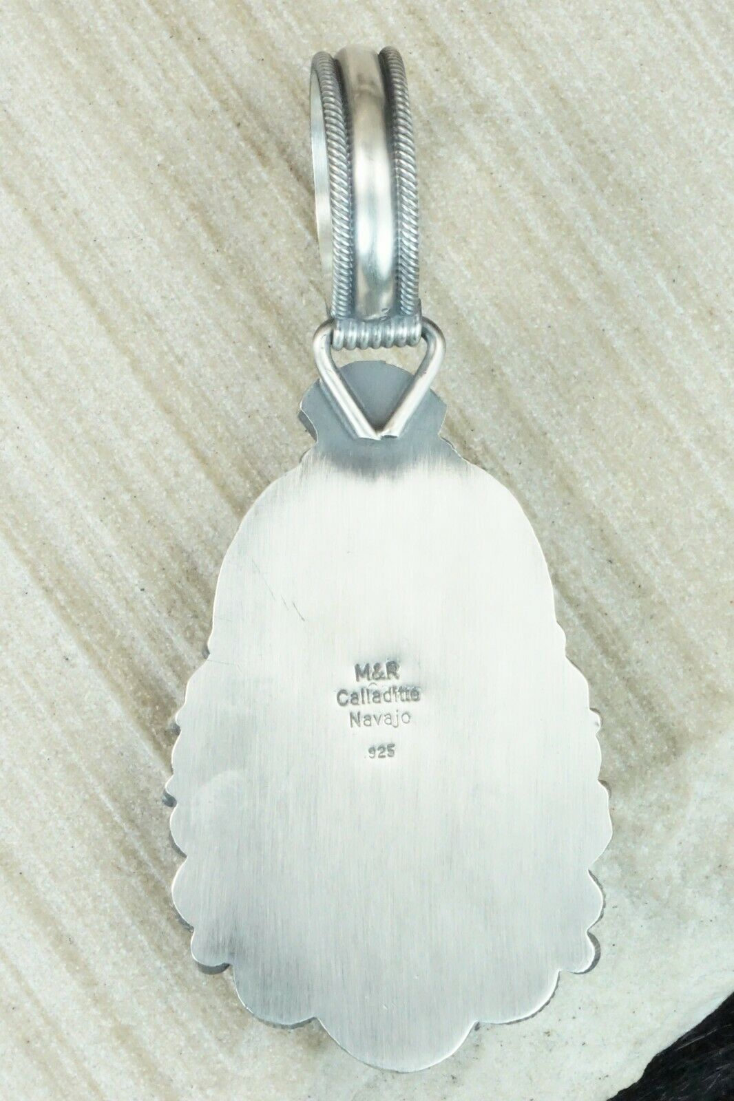 Turquoise & Sterling Silver Pendant - Michael Calladitto