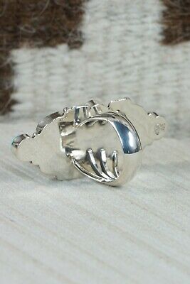 Navajo Turquoise & Sterling Silver Ring - Clarence Long - Size 5.5
